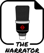 The Narrator microphone logo